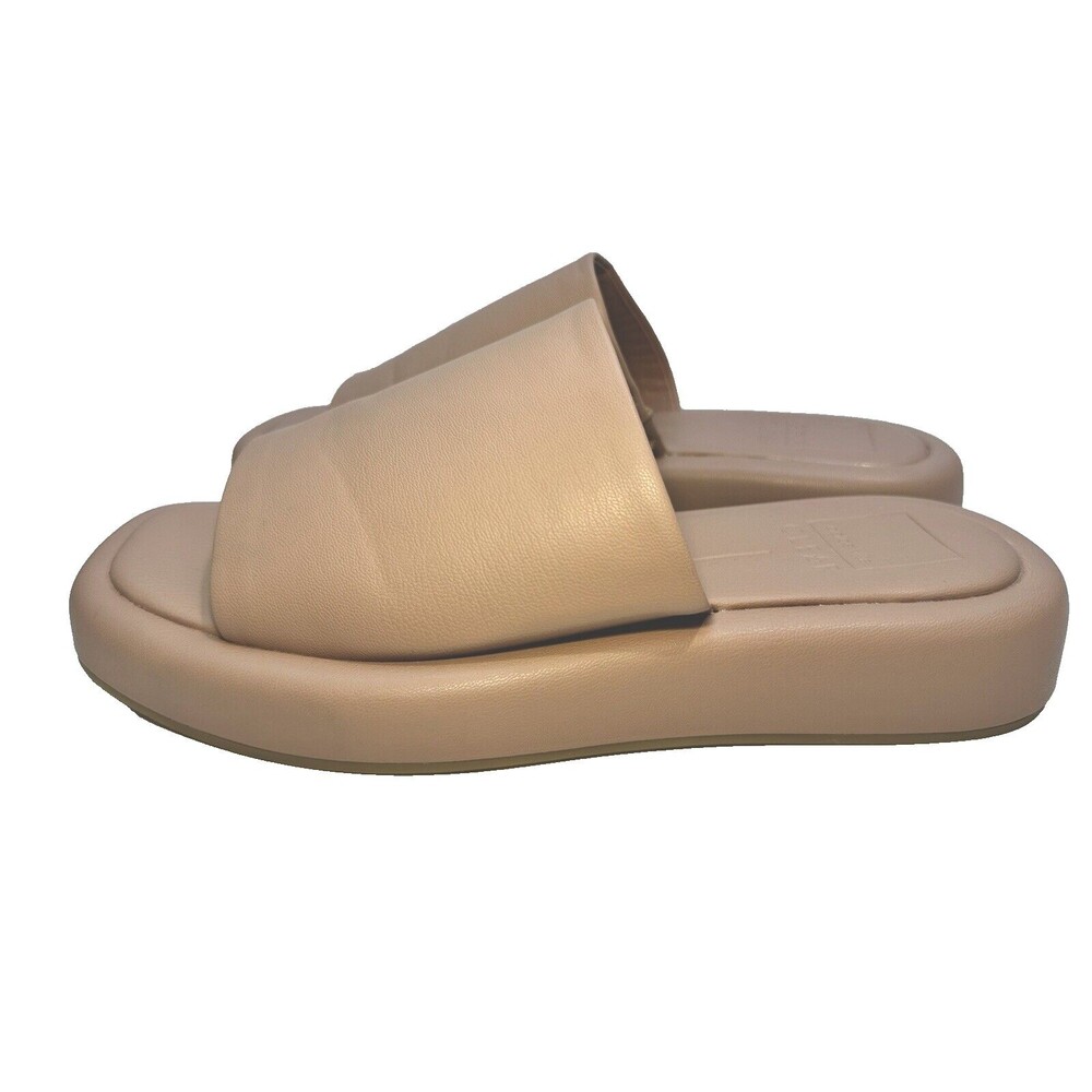 Dolce Vita Rosco Chunky Slide Sandals Women 8 Cafe Stella Solid Open Toe Slip On